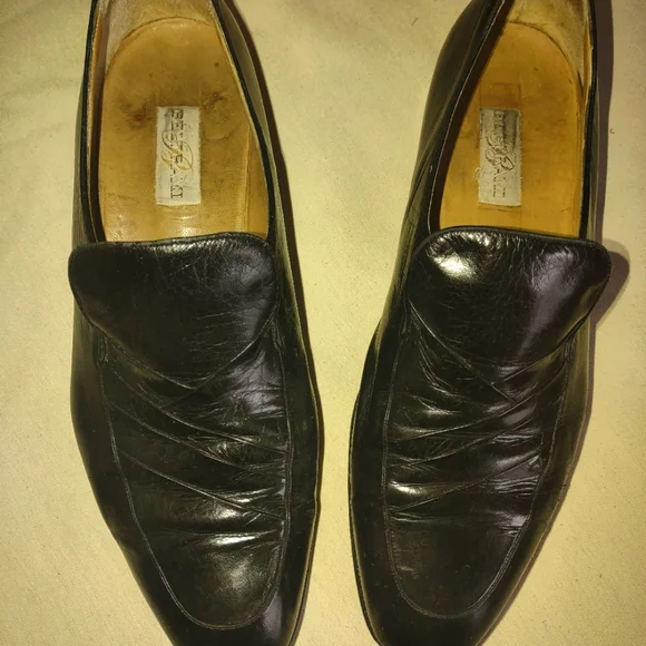 Black Beltrami Leather Men\'s Dress Shoes Size 10.5 Beltrami Leather Men main image 3